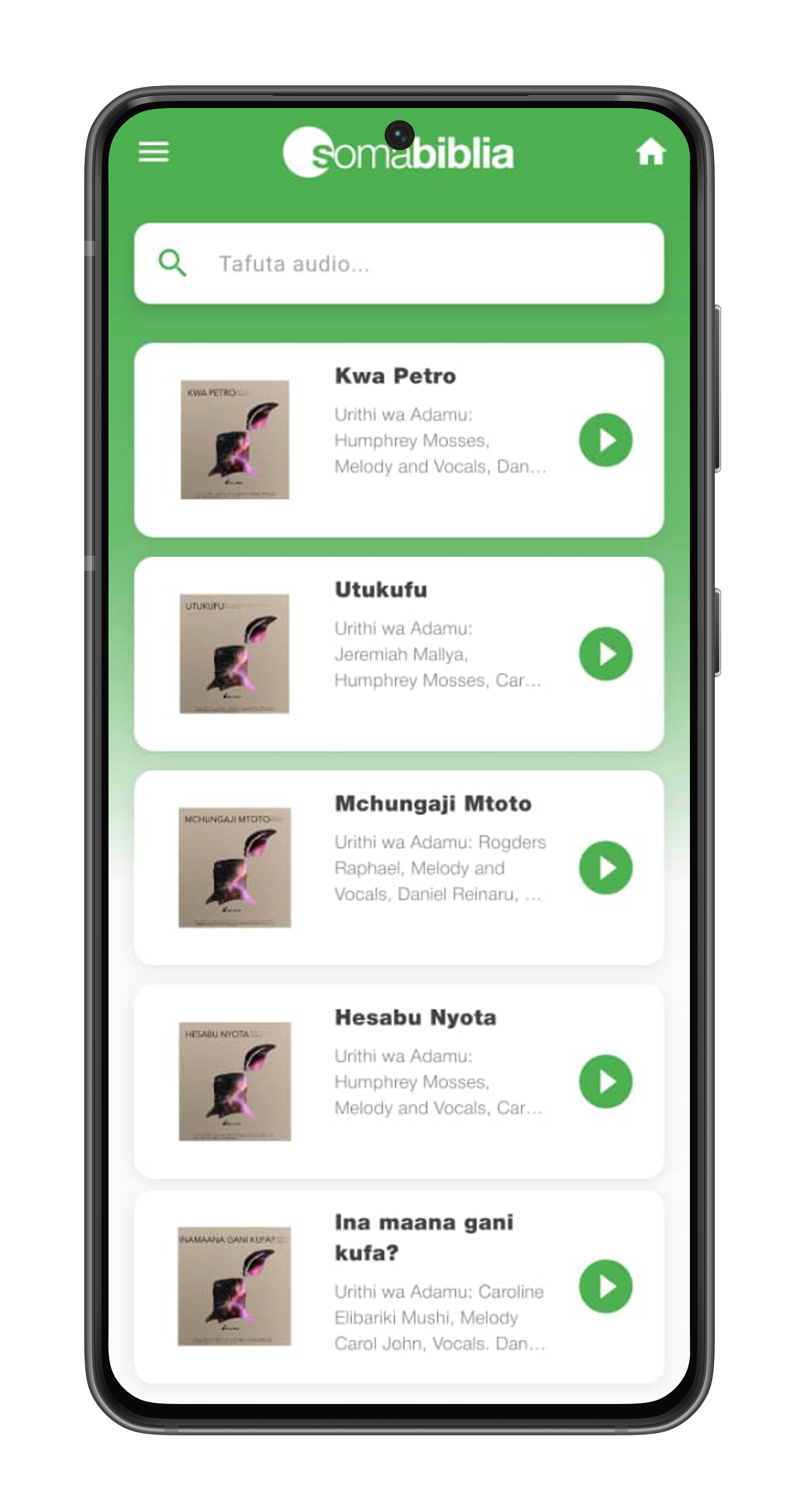Soma Biblia Audio Player